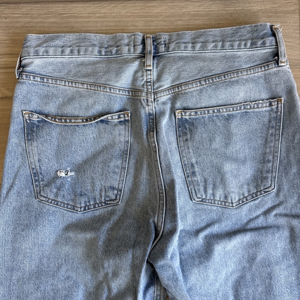 Agolde Women's High Rise Straight Blue Jeans 90s Denim Jeans Size 28 - Picture 7 of 13